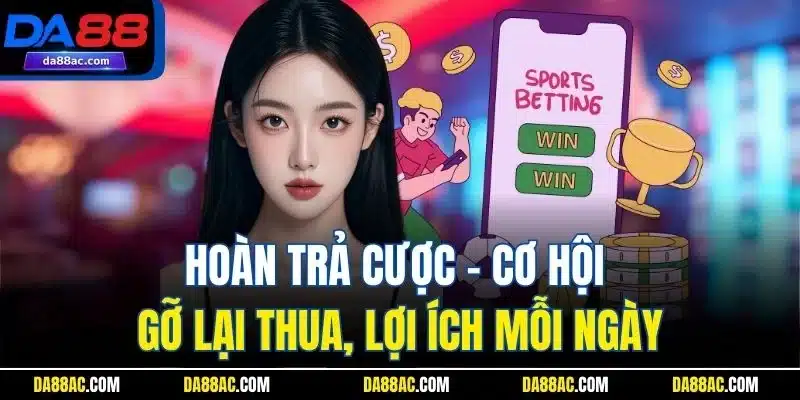 Hoàn Trả Cược - Cơ Hội Gỡ Lại Thua, Lợi Ích Mỗi Ngày 1 Hoàn Trả Cược - Cơ Hội Gỡ Lại Thua, Lợi Ích Mỗi Ngày